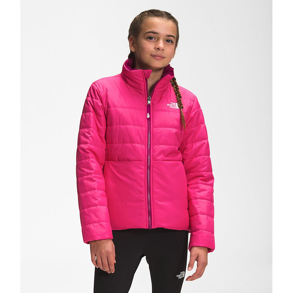 The North Face Jackets Girls Australia - The North Face Reversible Mossbud Swirl Rose (JXZ-651348)